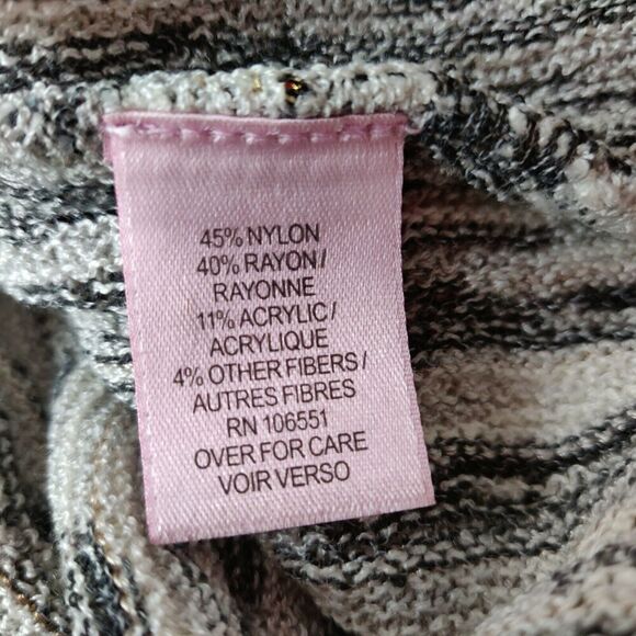 Calypso St. Barth Striped Gray and Cream Dress - Picture 10 of 11